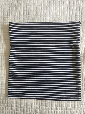 Brandy Melville Navy White Striped Strapless Knit Tube Top Bandeau , Size Small